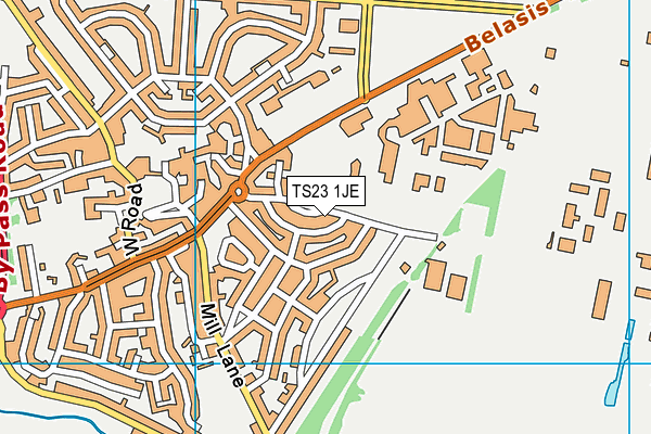 TS23 1JE map - OS VectorMap District (Ordnance Survey) TS23 1JE map - OS VectorMap District (Ordnance Survey)