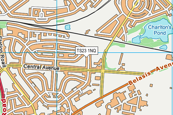 TS23 1NQ map - OS VectorMap District (Ordnance Survey) TS23 1NQ map - OS VectorMap District (Ordnance Survey)