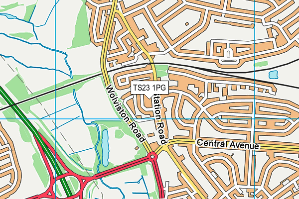 TS23 1PG map - OS VectorMap District (Ordnance Survey) TS23 1PG map - OS VectorMap District (Ordnance Survey)