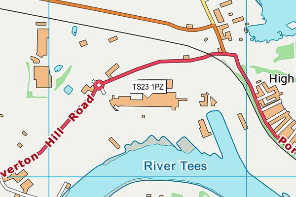 TS23 1PZ map - OS VectorMap District (Ordnance Survey) TS23 1PZ map - OS VectorMap District (Ordnance Survey)