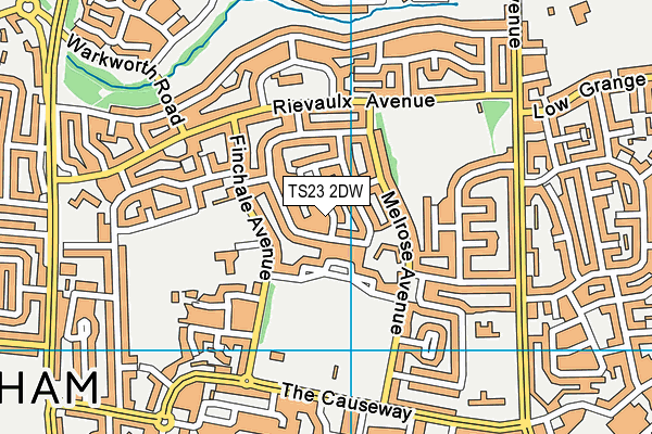 TS23 2DW map - OS VectorMap District (Ordnance Survey) TS23 2DW map - OS VectorMap District (Ordnance Survey)