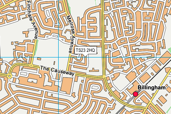 TS23 2HQ map - OS VectorMap District (Ordnance Survey) TS23 2HQ map - OS VectorMap District (Ordnance Survey)