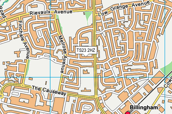TS23 2HZ map - OS VectorMap District (Ordnance Survey) TS23 2HZ map - OS VectorMap District (Ordnance Survey)