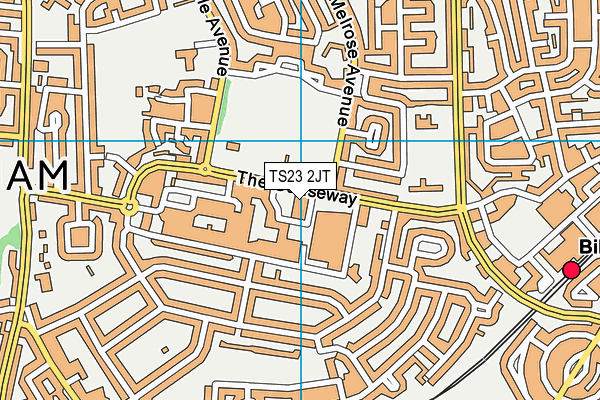 TS23 2JT map - OS VectorMap District (Ordnance Survey) TS23 2JT map - OS VectorMap District (Ordnance Survey)