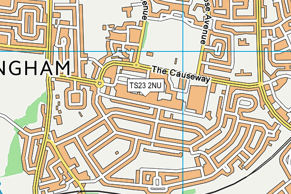 TS23 2NU map - OS VectorMap District (Ordnance Survey) TS23 2NU map - OS VectorMap District (Ordnance Survey)
