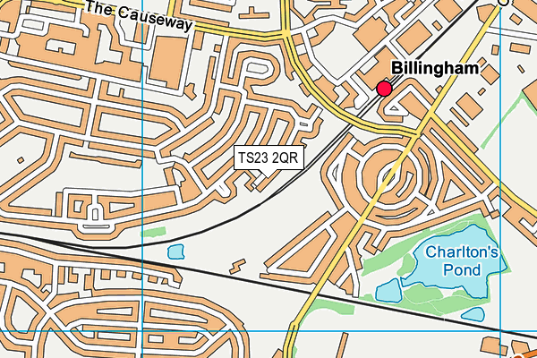 TS23 2QR map - OS VectorMap District (Ordnance Survey) TS23 2QR map - OS VectorMap District (Ordnance Survey)
