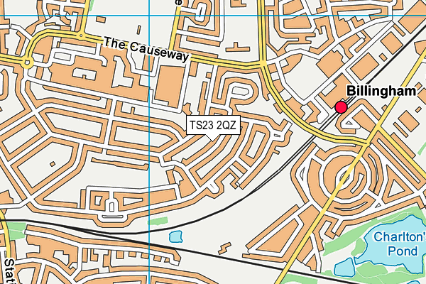 TS23 2QZ map - OS VectorMap District (Ordnance Survey) TS23 2QZ map - OS VectorMap District (Ordnance Survey)