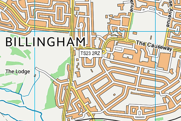 TS23 2RZ map - OS VectorMap District (Ordnance Survey) TS23 2RZ map - OS VectorMap District (Ordnance Survey)