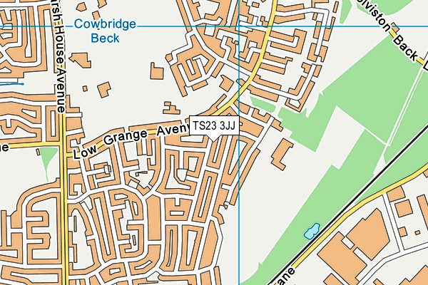 TS23 3JJ map - OS VectorMap District (Ordnance Survey) TS23 3JJ map - OS VectorMap District (Ordnance Survey)
