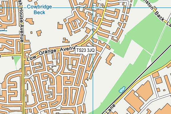 TS23 3JQ map - OS VectorMap District (Ordnance Survey) TS23 3JQ map - OS VectorMap District (Ordnance Survey)