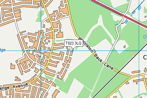 TS23 3LQ map - OS VectorMap District (Ordnance Survey) TS23 3LQ map - OS VectorMap District (Ordnance Survey)