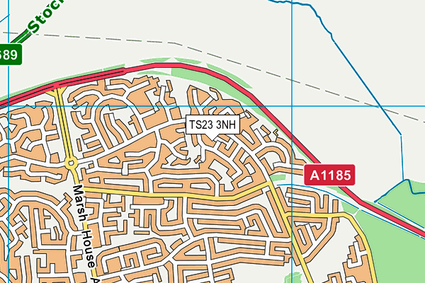 TS23 3NH map - OS VectorMap District (Ordnance Survey) TS23 3NH map - OS VectorMap District (Ordnance Survey)