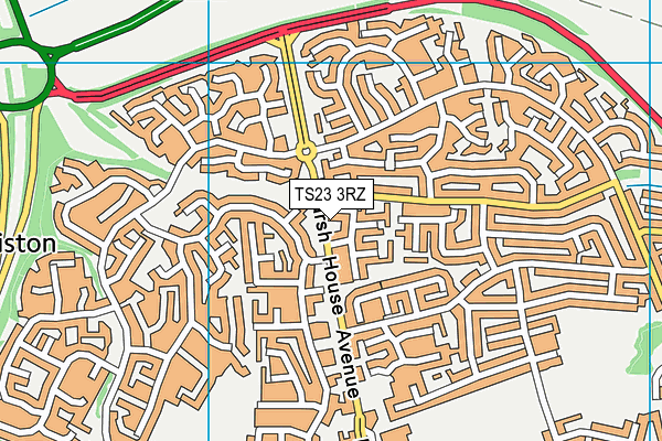 TS23 3RZ map - OS VectorMap District (Ordnance Survey) TS23 3RZ map - OS VectorMap District (Ordnance Survey)