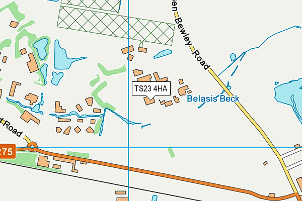TS23 4HA map - OS VectorMap District (Ordnance Survey) TS23 4HA map - OS VectorMap District (Ordnance Survey)