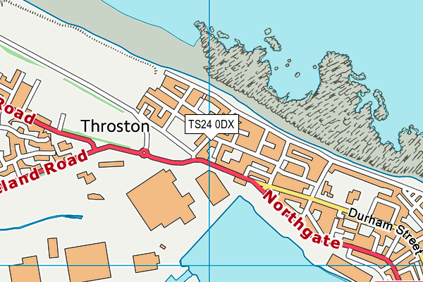 TS24 0DX map - OS VectorMap District (Ordnance Survey) TS24 0DX map - OS VectorMap District (Ordnance Survey)