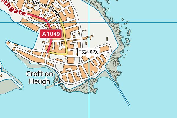 TS24 0PX map - OS VectorMap District (Ordnance Survey)