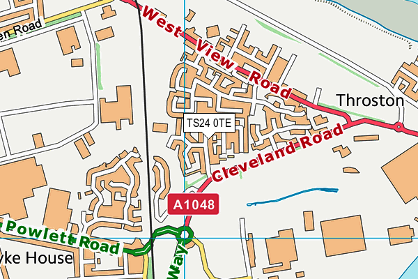 TS24 0TE map - OS VectorMap District (Ordnance Survey) TS24 0TE map - OS VectorMap District (Ordnance Survey)