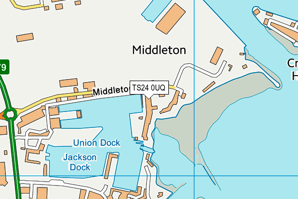 TS24 0UQ map - OS VectorMap District (Ordnance Survey) TS24 0UQ map - OS VectorMap District (Ordnance Survey)