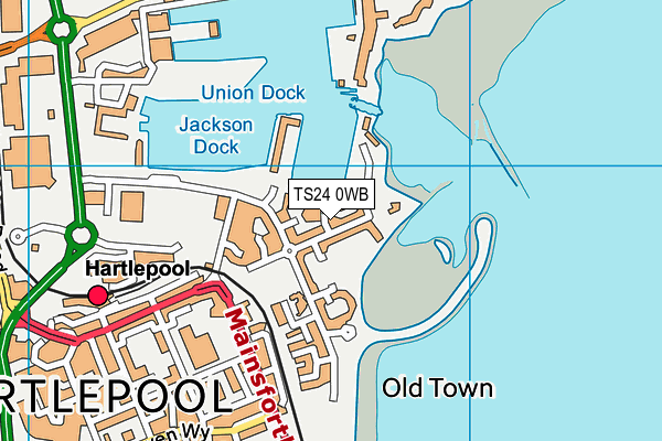 TS24 0WB map - OS VectorMap District (Ordnance Survey) TS24 0WB map - OS VectorMap District (Ordnance Survey)