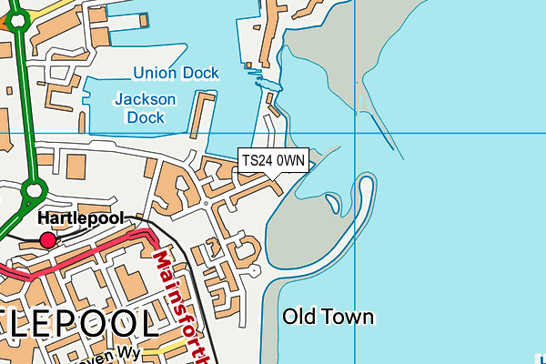 TS24 0WN map - OS VectorMap District (Ordnance Survey) TS24 0WN map - OS VectorMap District (Ordnance Survey)