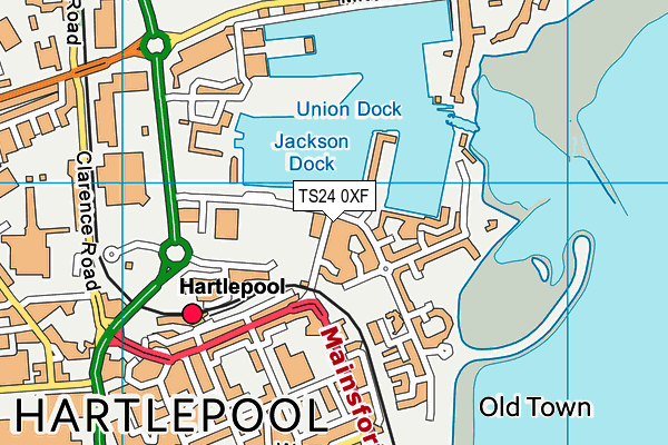 TS24 0XF map - OS VectorMap District (Ordnance Survey) TS24 0XF map - OS VectorMap District (Ordnance Survey)