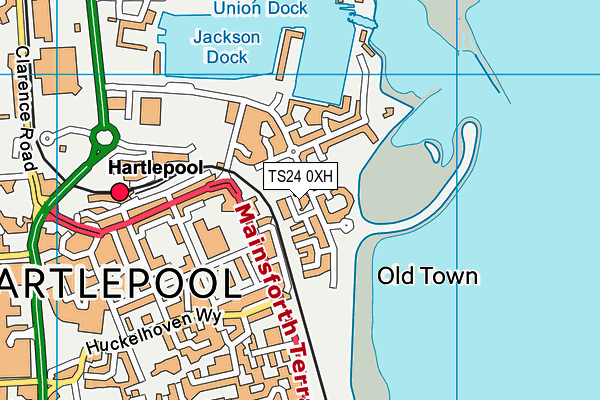 TS24 0XH map - OS VectorMap District (Ordnance Survey) TS24 0XH map - OS VectorMap District (Ordnance Survey)