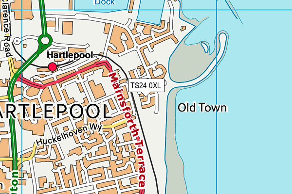 TS24 0XL map - OS VectorMap District (Ordnance Survey) TS24 0XL map - OS VectorMap District (Ordnance Survey)