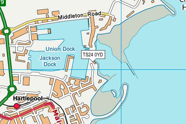 TS24 0YD map - OS VectorMap District (Ordnance Survey) TS24 0YD map - OS VectorMap District (Ordnance Survey)