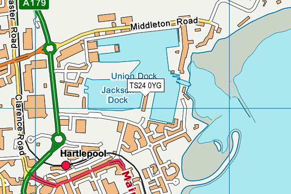 TS24 0YG map - OS VectorMap District (Ordnance Survey) TS24 0YG map - OS VectorMap District (Ordnance Survey)