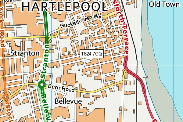 TS24 7GQ map - OS VectorMap District (Ordnance Survey) TS24 7GQ map - OS VectorMap District (Ordnance Survey)