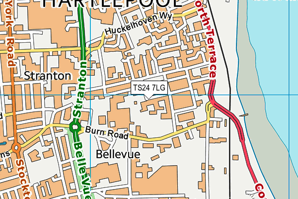 TS24 7LG map - OS VectorMap District (Ordnance Survey) TS24 7LG map - OS VectorMap District (Ordnance Survey)