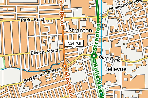 TS24 7QH map - OS VectorMap District (Ordnance Survey) TS24 7QH map - OS VectorMap District (Ordnance Survey)
