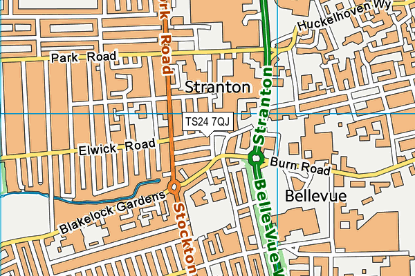 TS24 7QJ map - OS VectorMap District (Ordnance Survey) TS24 7QJ map - OS VectorMap District (Ordnance Survey)