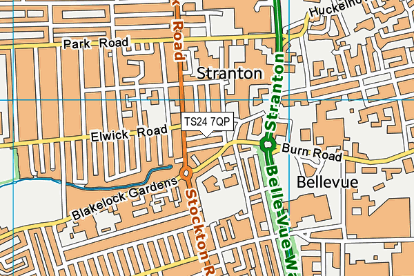 TS24 7QP map - OS VectorMap District (Ordnance Survey) TS24 7QP map - OS VectorMap District (Ordnance Survey)