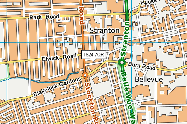 TS24 7QR map - OS VectorMap District (Ordnance Survey) TS24 7QR map - OS VectorMap District (Ordnance Survey)
