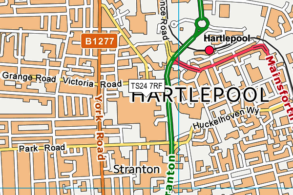 TS24 7RF map - OS VectorMap District (Ordnance Survey) TS24 7RF map - OS VectorMap District (Ordnance Survey)