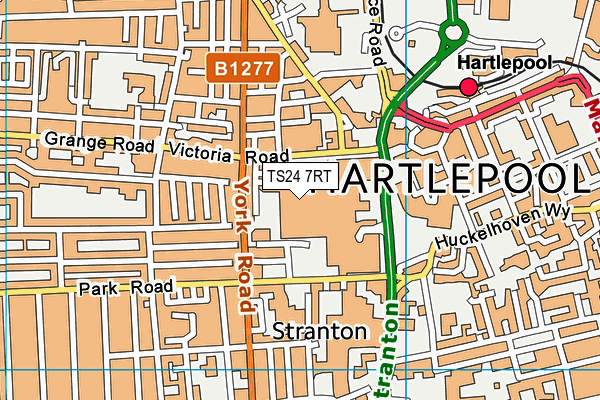 TS24 7RT map - OS VectorMap District (Ordnance Survey) TS24 7RT map - OS VectorMap District (Ordnance Survey)
