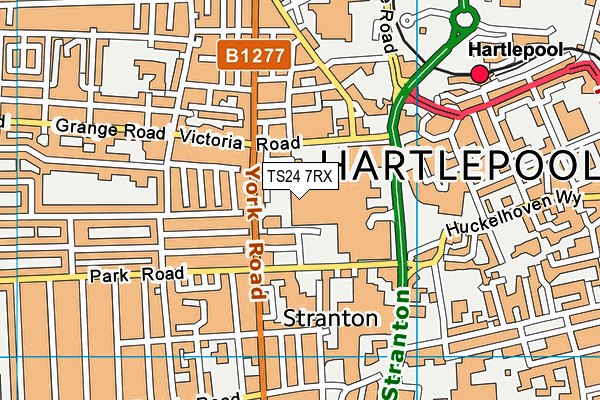 TS24 7RX map - OS VectorMap District (Ordnance Survey) TS24 7RX map - OS VectorMap District (Ordnance Survey)