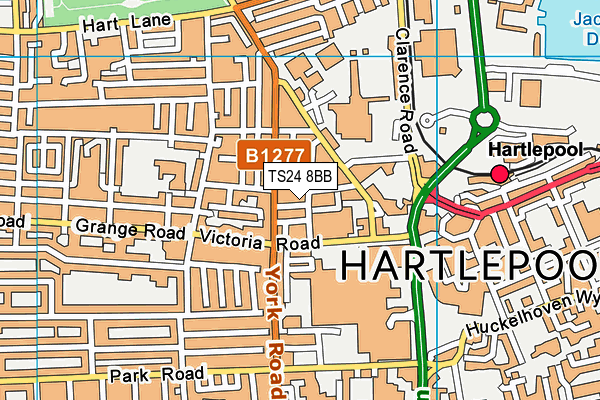 TS24 8BB map - OS VectorMap District (Ordnance Survey) TS24 8BB map - OS VectorMap District (Ordnance Survey)