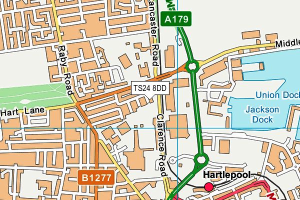 TS24 8DD map - OS VectorMap District (Ordnance Survey) TS24 8DD map - OS VectorMap District (Ordnance Survey)