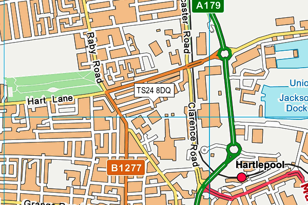 TS24 8DQ map - OS VectorMap District (Ordnance Survey) TS24 8DQ map - OS VectorMap District (Ordnance Survey)