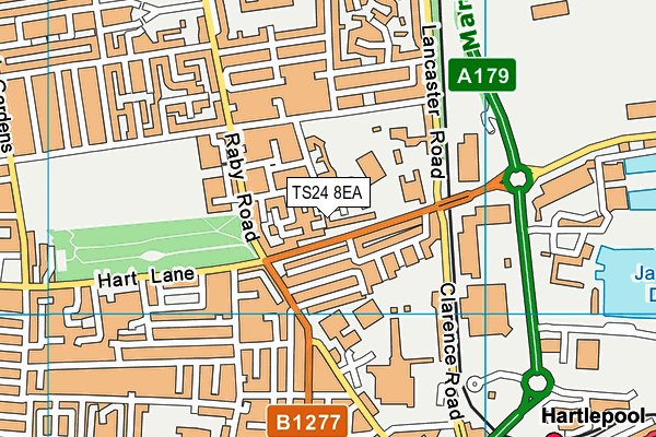 TS24 8EA map - OS VectorMap District (Ordnance Survey) TS24 8EA map - OS VectorMap District (Ordnance Survey)