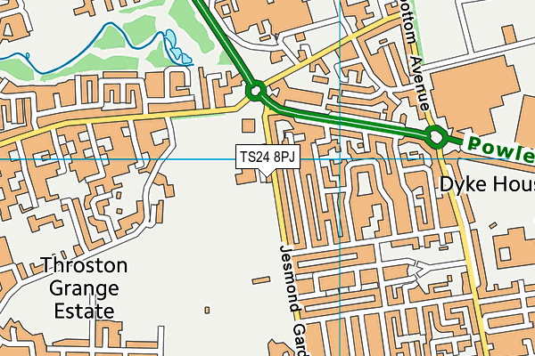 TS24 8PJ map - OS VectorMap District (Ordnance Survey) TS24 8PJ map - OS VectorMap District (Ordnance Survey)