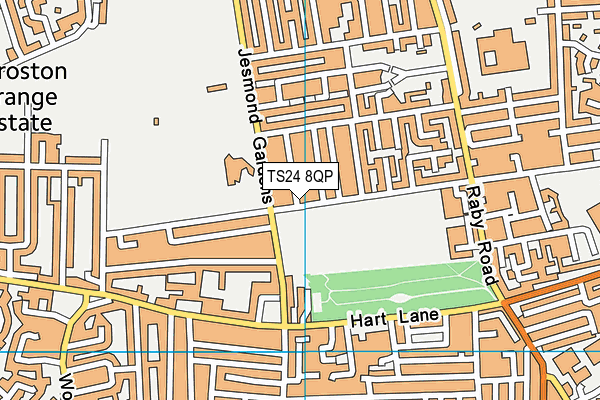 TS24 8QP map - OS VectorMap District (Ordnance Survey) TS24 8QP map - OS VectorMap District (Ordnance Survey)