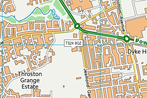 TS24 8QZ map - OS VectorMap District (Ordnance Survey) TS24 8QZ map - OS VectorMap District (Ordnance Survey)