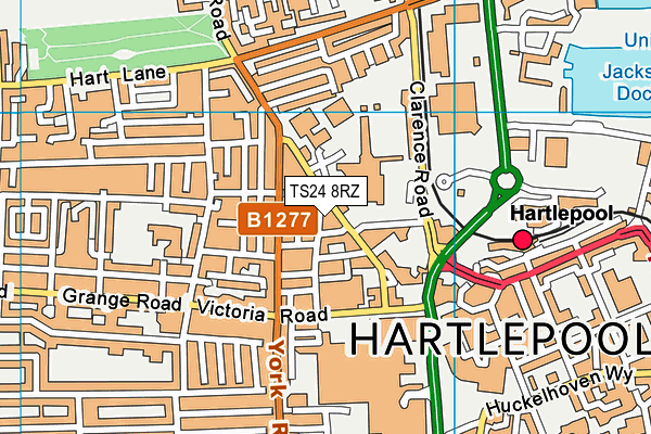 TS24 8RZ map - OS VectorMap District (Ordnance Survey) TS24 8RZ map - OS VectorMap District (Ordnance Survey)