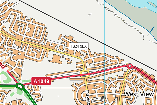 TS24 9LX map - OS VectorMap District (Ordnance Survey) TS24 9LX map - OS VectorMap District (Ordnance Survey)
