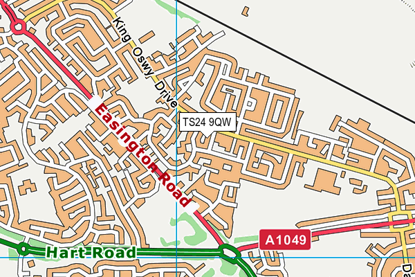 TS24 9QW map - OS VectorMap District (Ordnance Survey) TS24 9QW map - OS VectorMap District (Ordnance Survey)