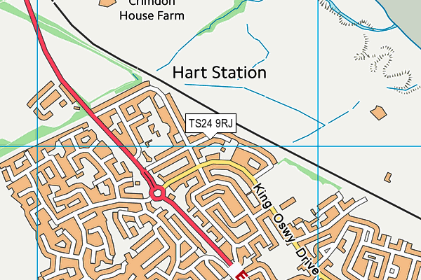 TS24 9RJ map - OS VectorMap District (Ordnance Survey) TS24 9RJ map - OS VectorMap District (Ordnance Survey)