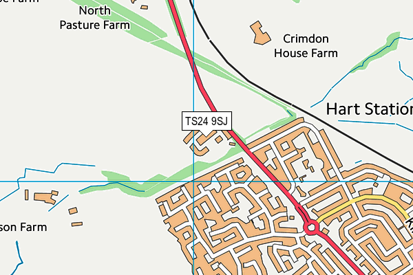 TS24 9SJ map - OS VectorMap District (Ordnance Survey) TS24 9SJ map - OS VectorMap District (Ordnance Survey)